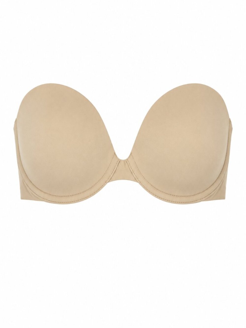 Natori Minimal Strapless Contour Underwire Bra Cafe Nude 38DD Style 729229
